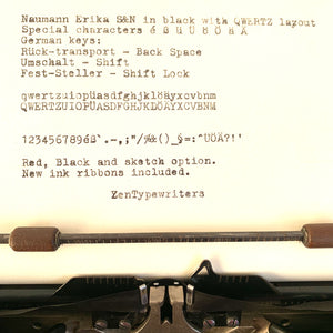 Black Erika 6 Typewriter