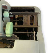 Load image into Gallery viewer, Sea Foam Hermes 3000 Typewriter - Cursive/Script Font