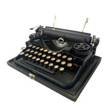 Load image into Gallery viewer, Black Underwood 3 Bank Typewriter